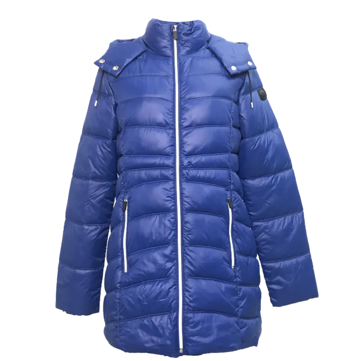 Cov poj niam lub teeb Padded Jacket Nrog Hood
